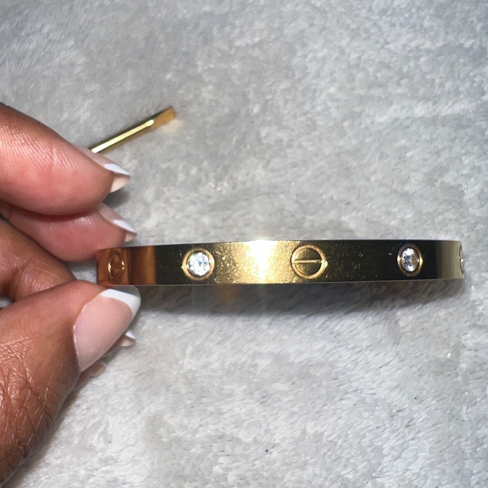 Love Bracelet Yellow Gold With Diamonds